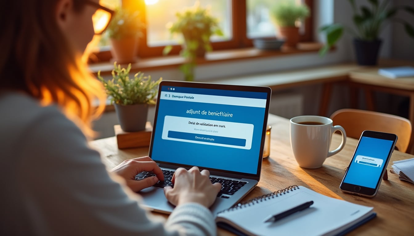 Illustration: Comprendre le délai de validation lors de l’ajout d’un bénéficiaire à la Banque Postale